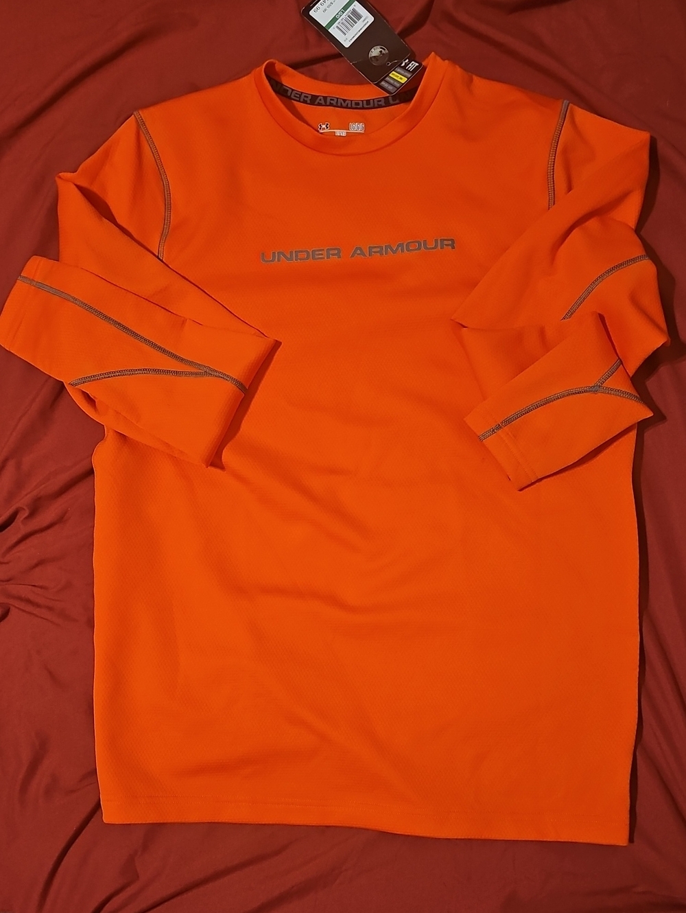Under Armour Men’s Bright Orange Long Sleeve Training Top
